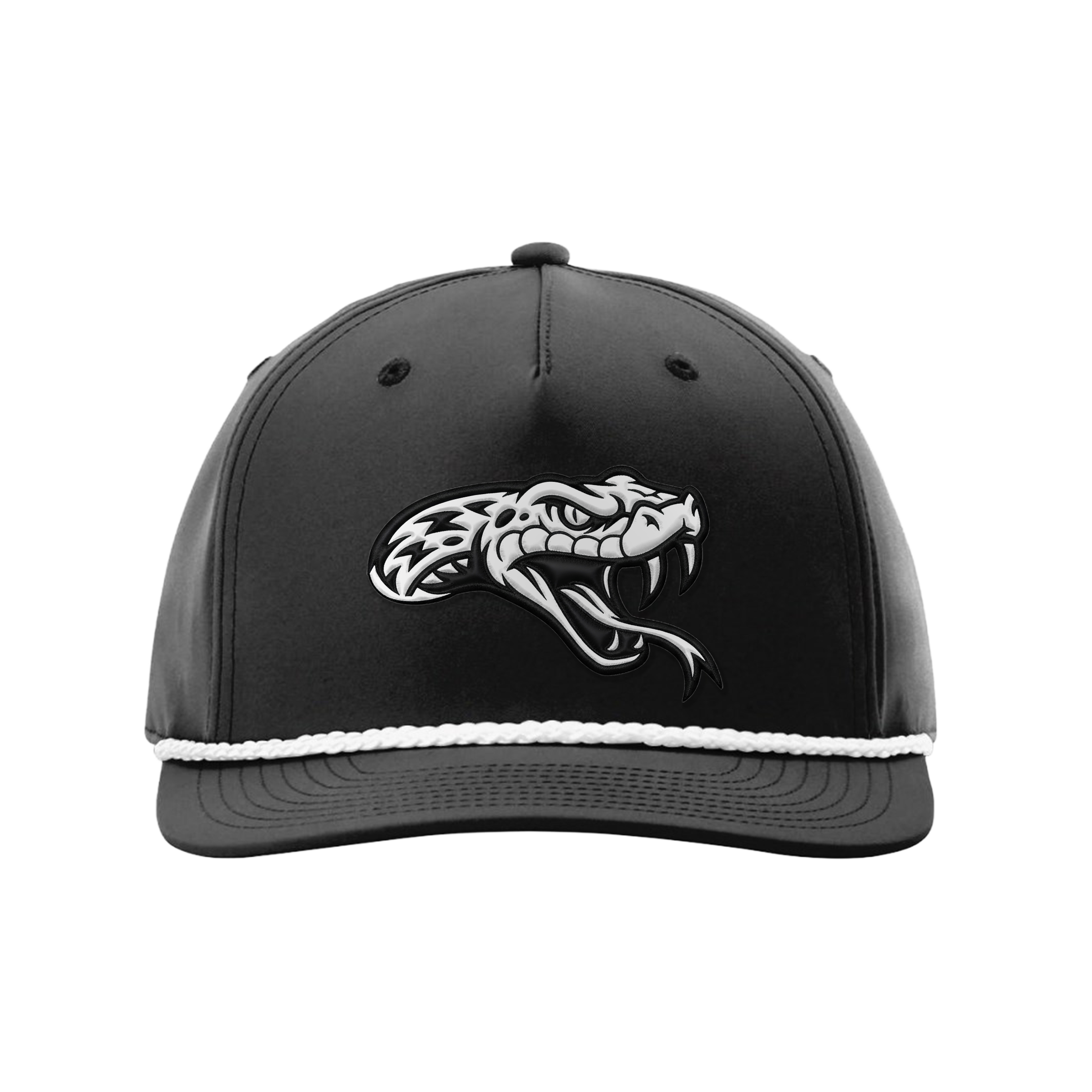 Copperheads Black and White Rope Hat