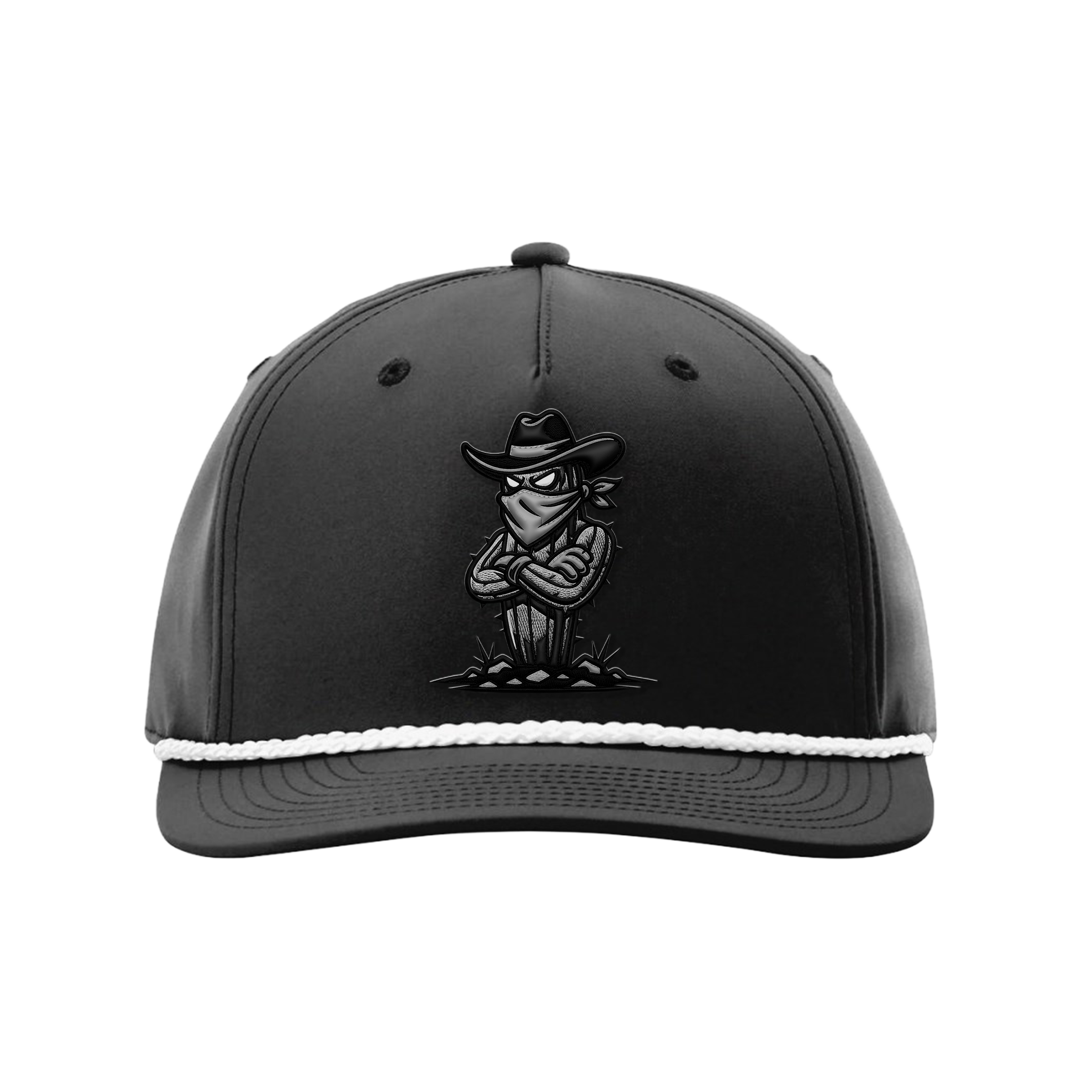Outlaws Black and White Rope Hat